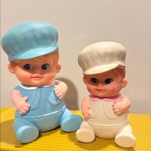 1968 Vintage Squeaky Babies JAPAN